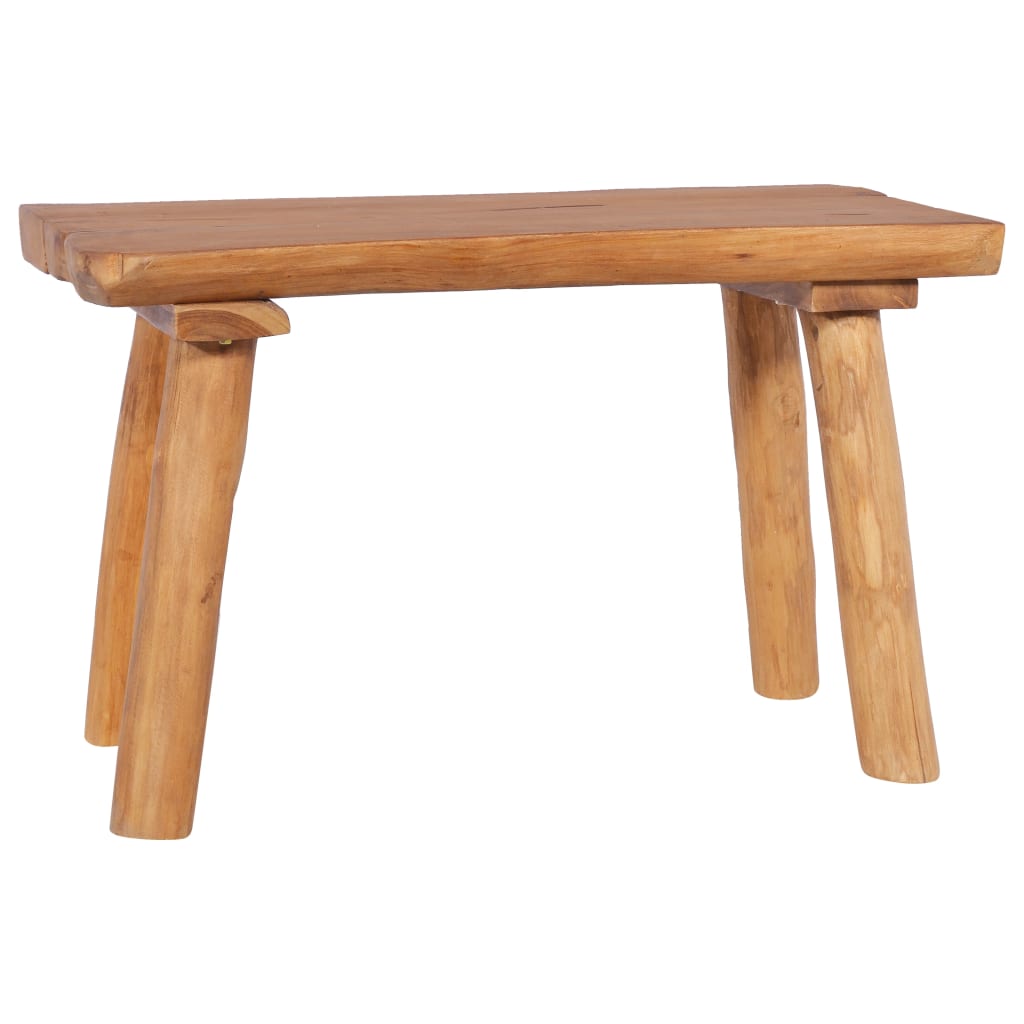havebænk 80 cm massivt teaktræ