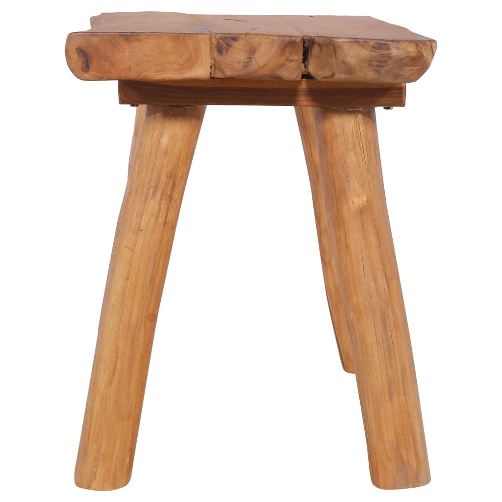 havebænk 80 cm massivt teaktræ