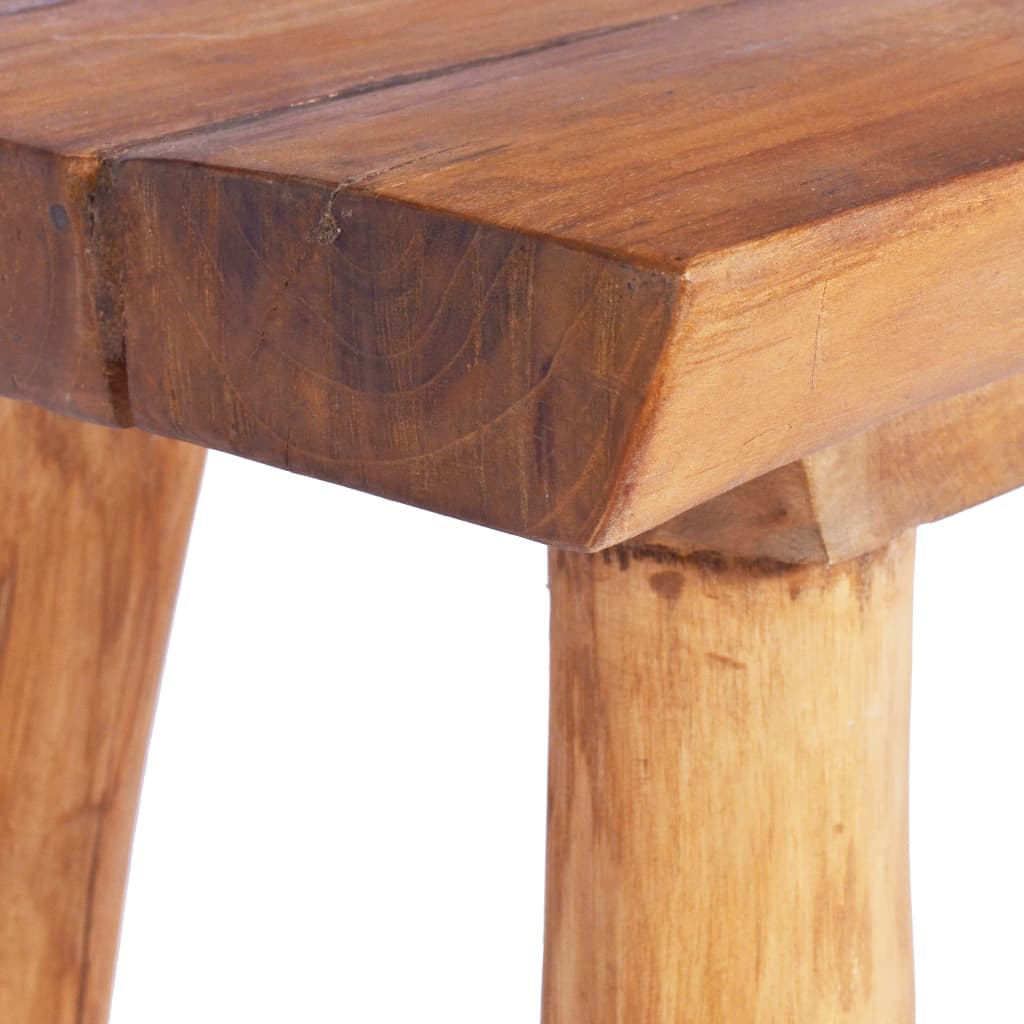 havebænk 80 cm massivt teaktræ