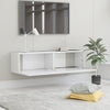 tv-skab 120x30x30 cm konstrueret træ hvid