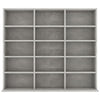 cd-reol 102x23x89,5 cm konstrueret træ betongrå