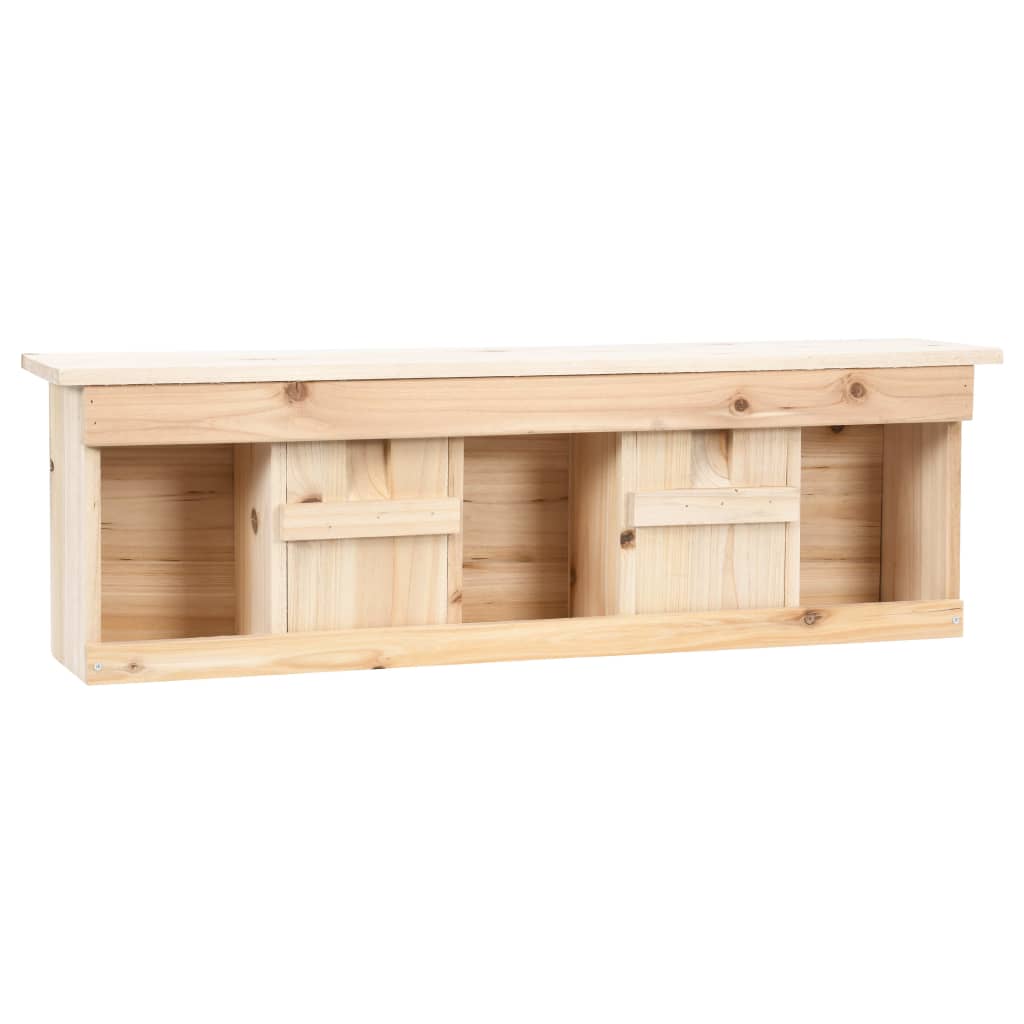 spurvehus med 5 rum 68x15x21 cm fyrretræ