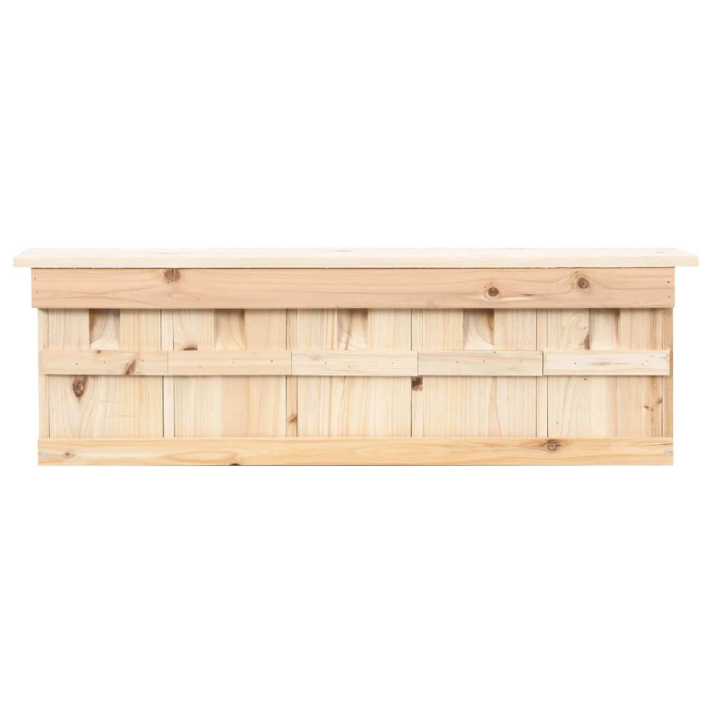spurvehus med 5 rum 68x15x21 cm fyrretræ
