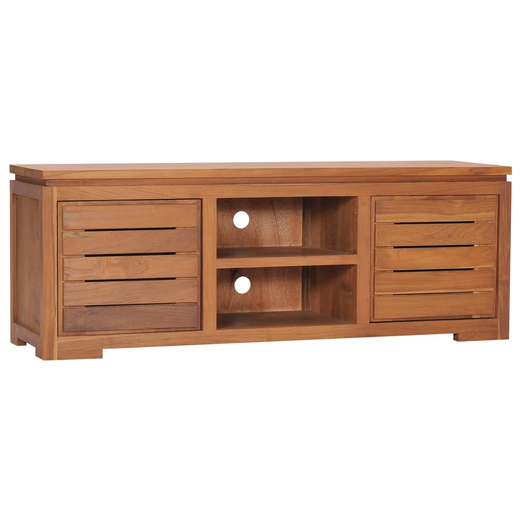 tv-skab 110x30x40 cm massivt teaktræ