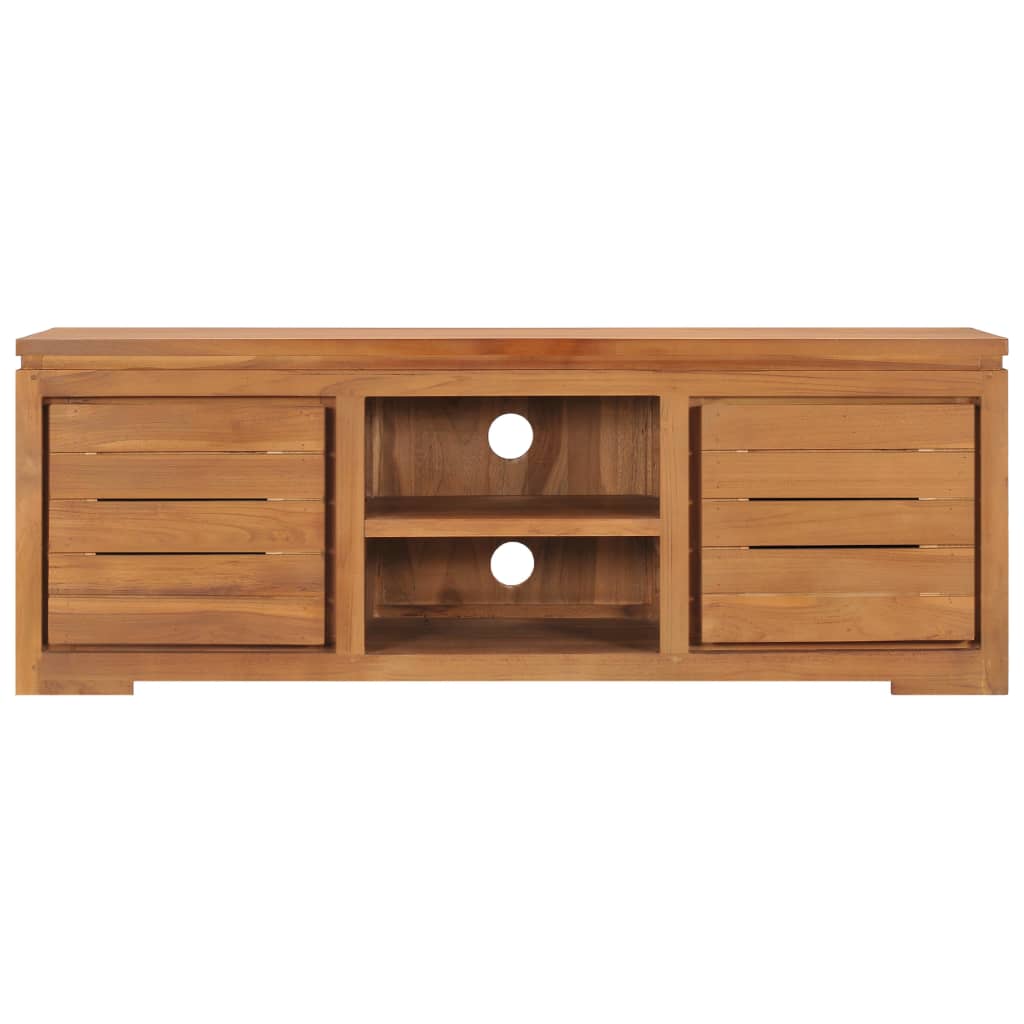 tv-skab 110x30x40 cm massivt teaktræ