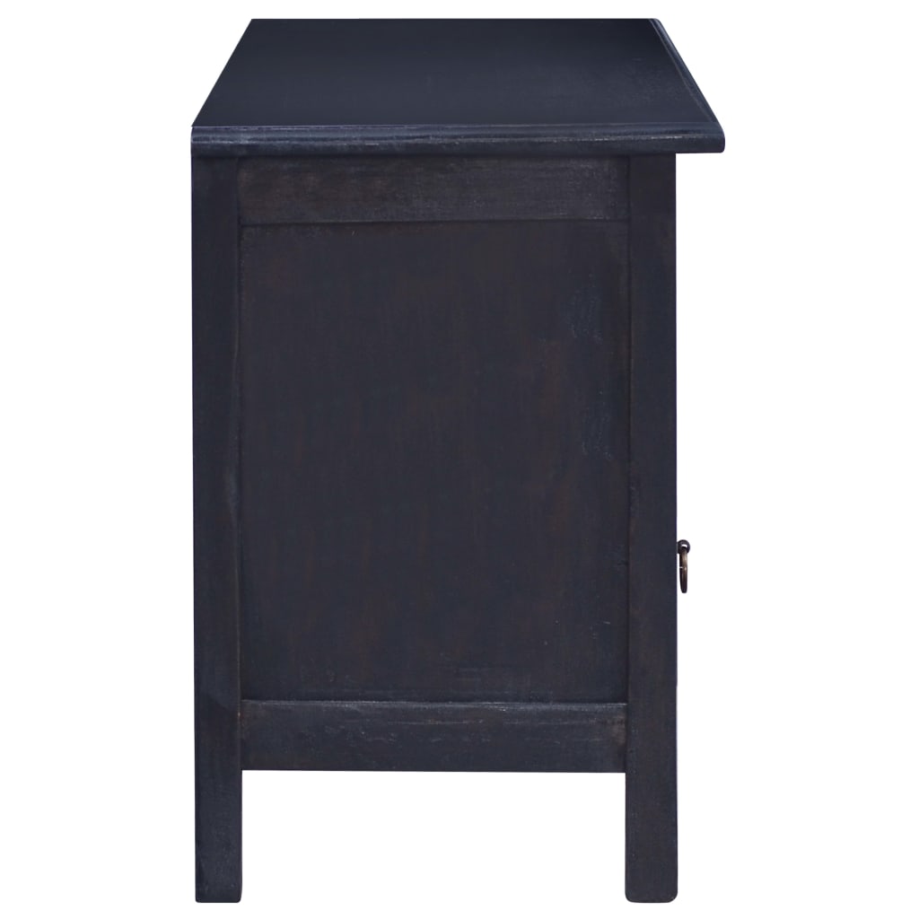 tv-skab 100x30x45 cm massivt mahognitræ mørkebrun