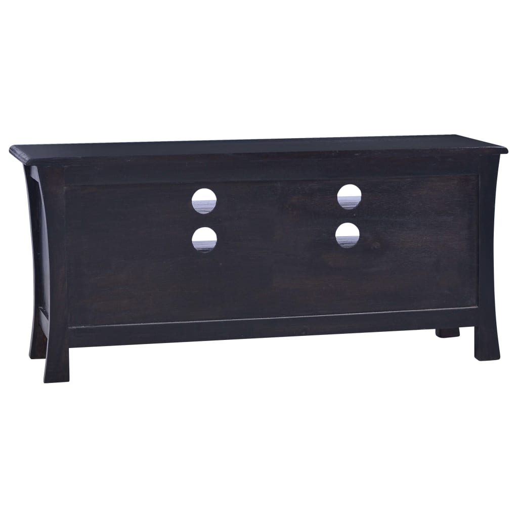 tv-skab 100x30x45 cm massivt mahognitræ mørkebrun