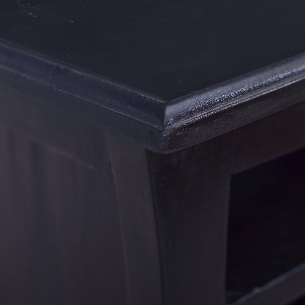 tv-skab 100x30x45 cm massivt mahognitræ mørkebrun