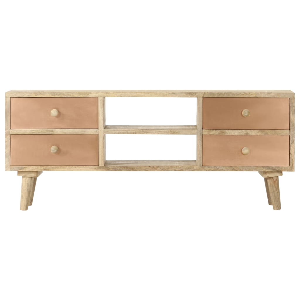 tv-skab 110x30x45 cm massivt mangotræ