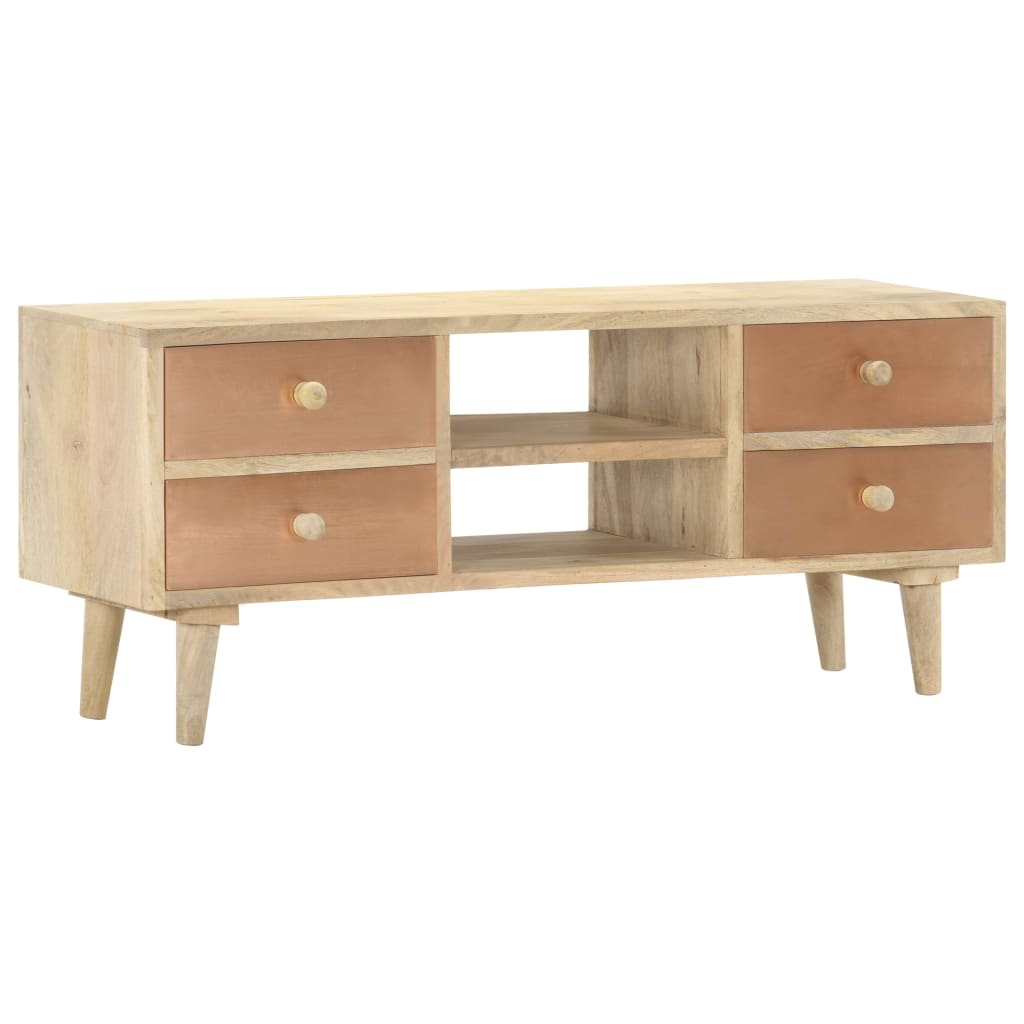 tv-skab 110x30x45 cm massivt mangotræ