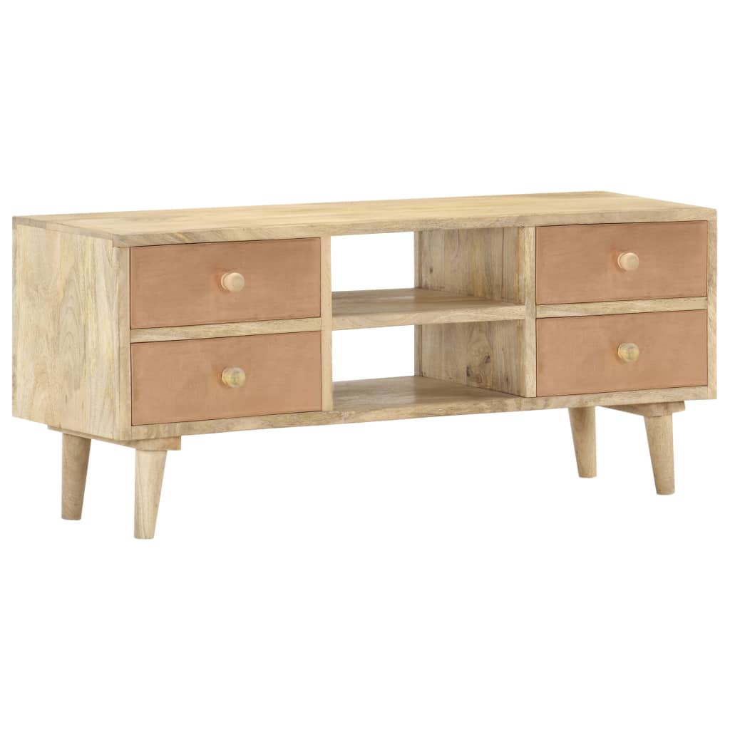 tv-skab 110x30x45 cm massivt mangotræ