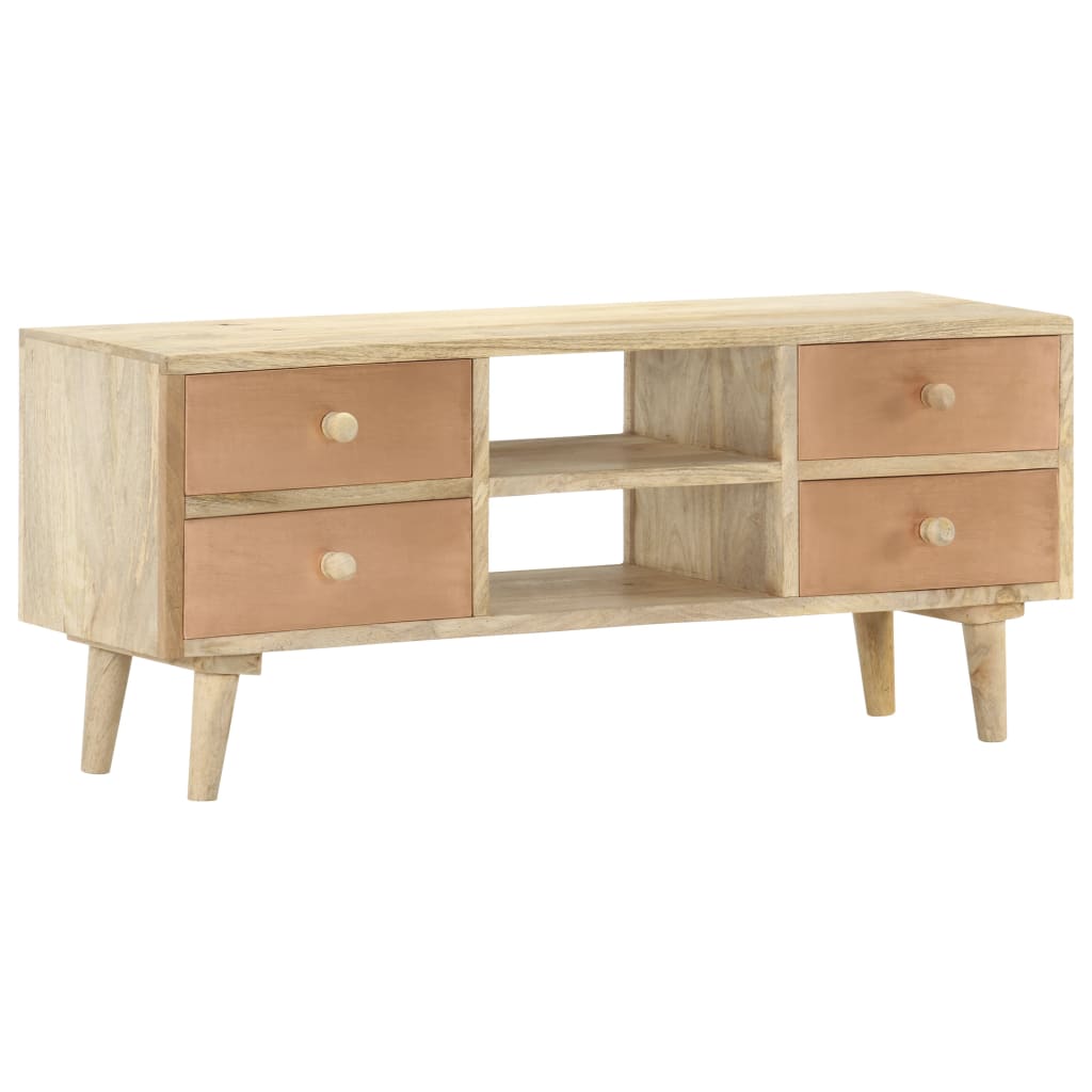 tv-skab 110x30x45 cm massivt mangotræ