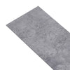 selvklæbende gulvbrædder 5,02 m² 2 mm PVC cementgrå