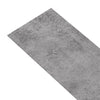 selvklæbende gulvbrædder 5,02 m² 2 mm PVC cementbrun