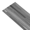 selvklæbende gulvbrædder 5,02 m² 2 mm PVC gråstribet