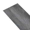 selvklæbende gulvbrædder 5,02 m² 2 mm PVC skinnende grå