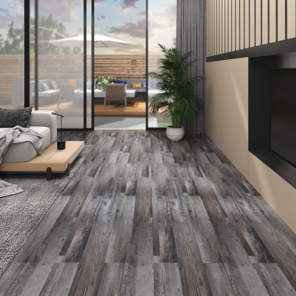 ikke-selvklæbende gulvbrædder 5,26 m² 2 mm PVC trælook