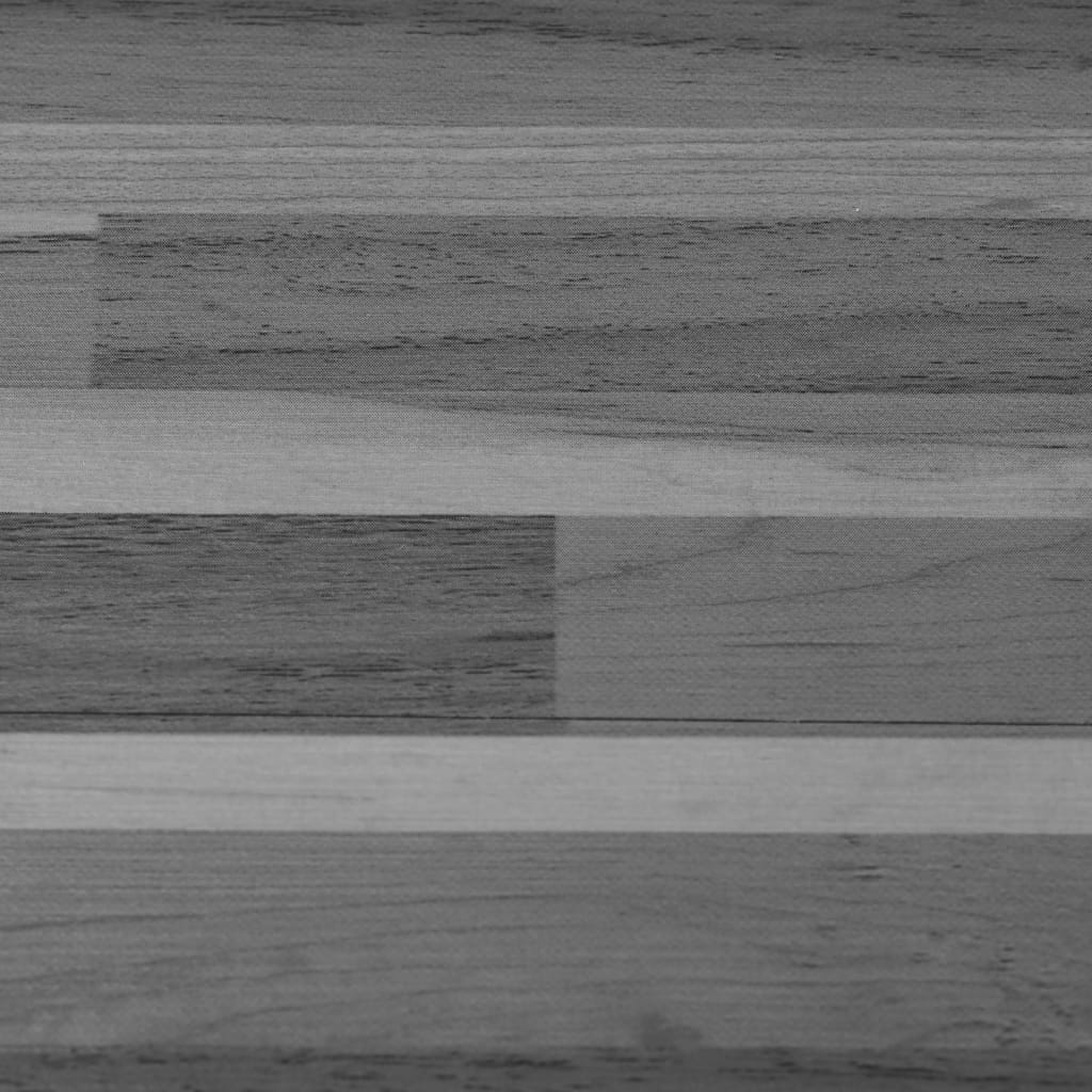 selvklæbende gulvbrædder 4,46 m² 3 mm PVC stribet grå