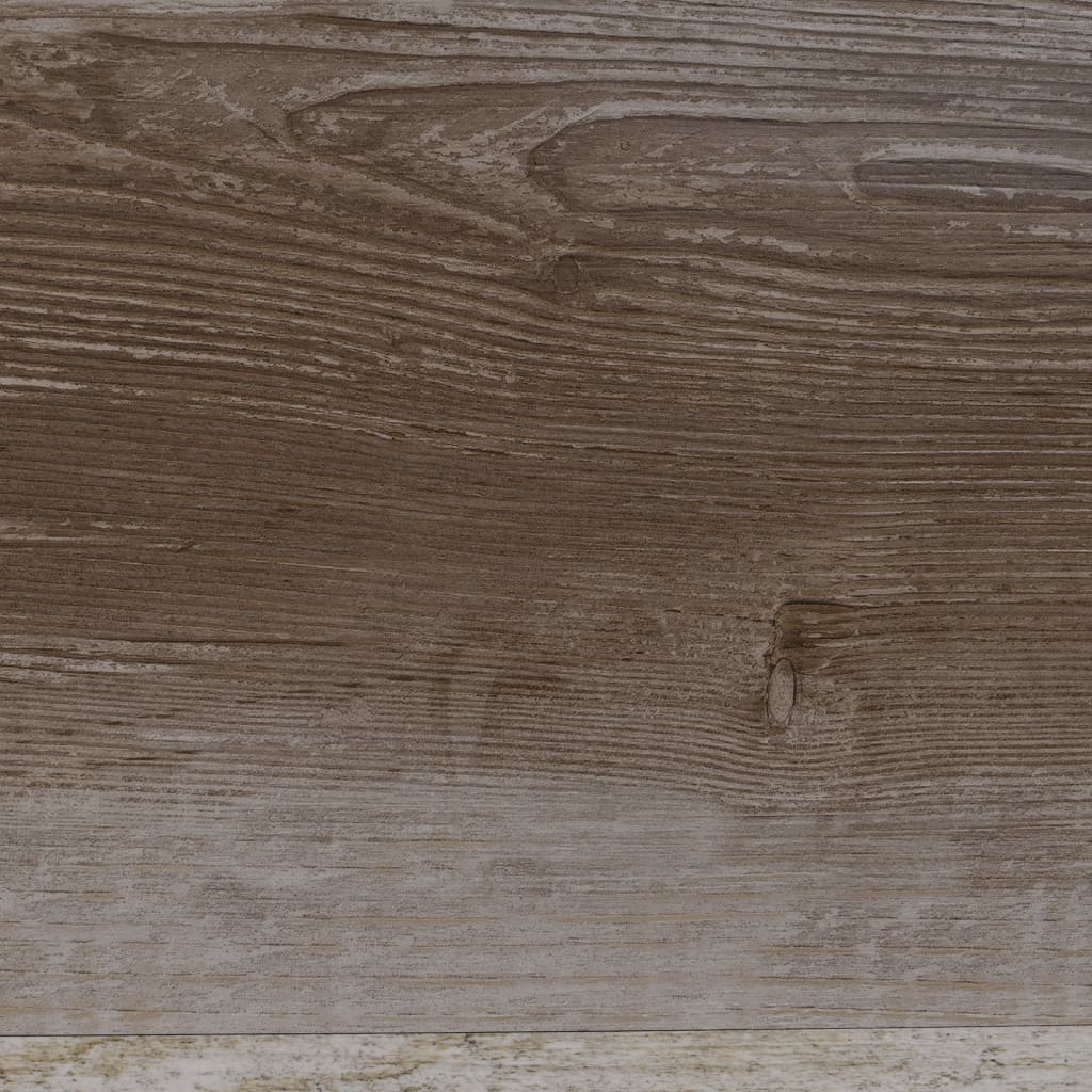 selvklæbende gulvbrædder 5,02 m² 2 mm PVC mat trævasket