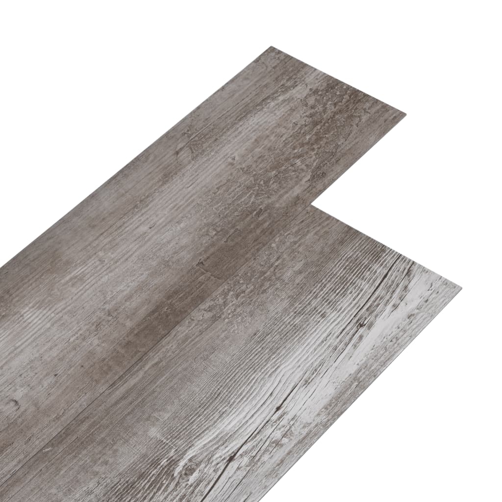 selvklæbende gulvbrædder 5,02 m² 2 mm PVC mat træbrun