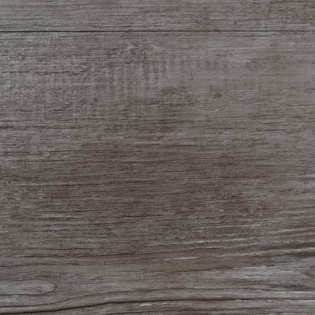 selvklæbende gulvbrædder 5,02 m² 2 mm PVC mat træbrun