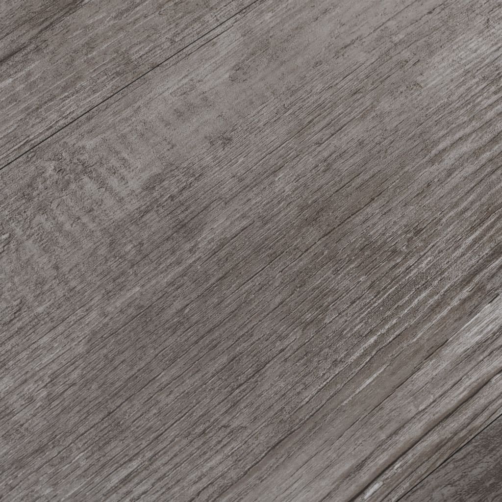 selvklæbende gulvbrædder 5,02 m² 2 mm PVC mat træbrun