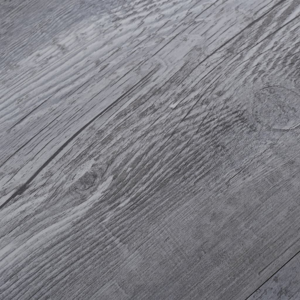 selvklæbende gulvbrædder 5,02 m² 2 mm PVC mat trægrå