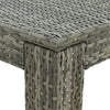 barbord til haven 60,5x60,5x110,5 cm polyrattan grå