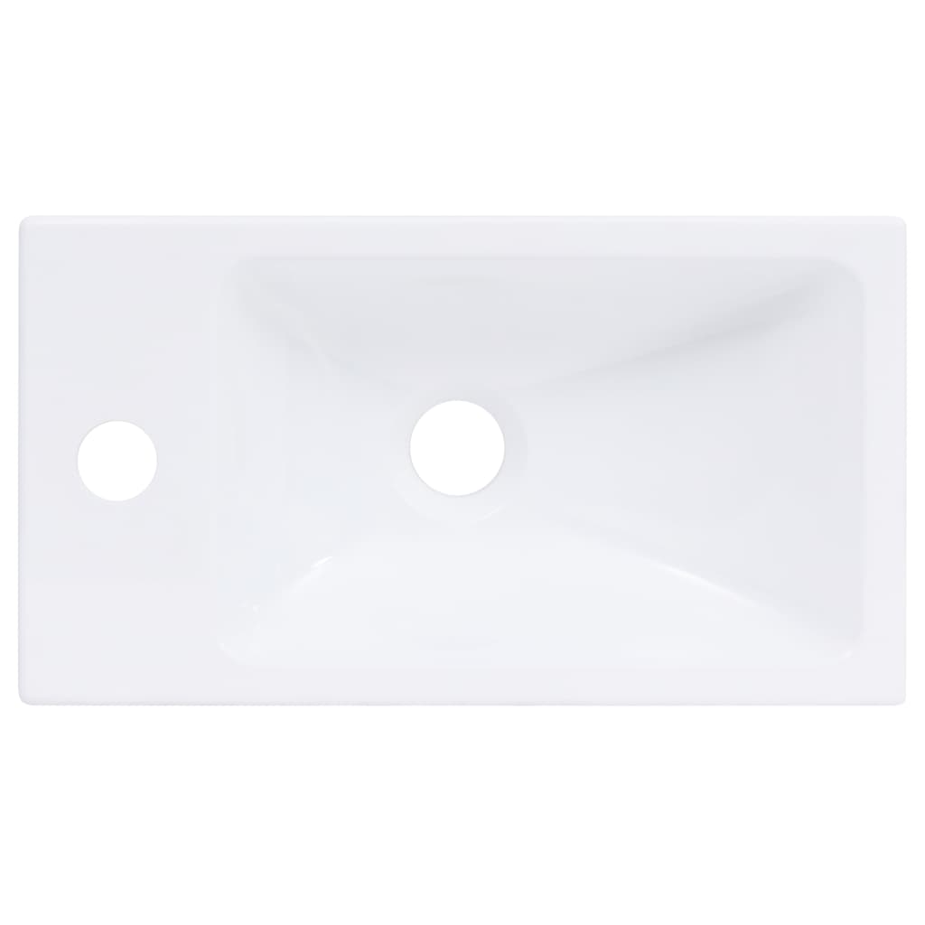 håndvask 400x220x90 mm SMC hvid