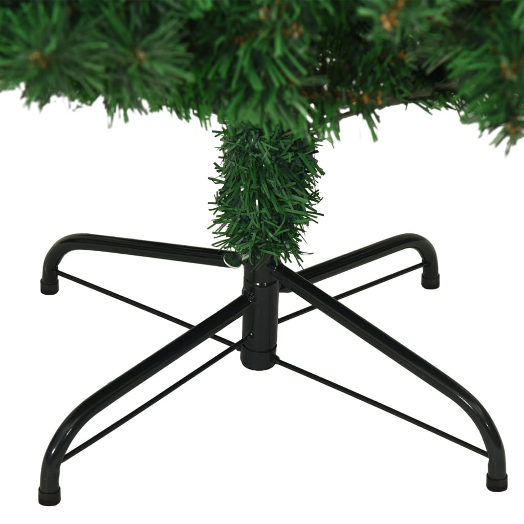 kunstigt juletræ med tykke grene 210 cm PVC grøn