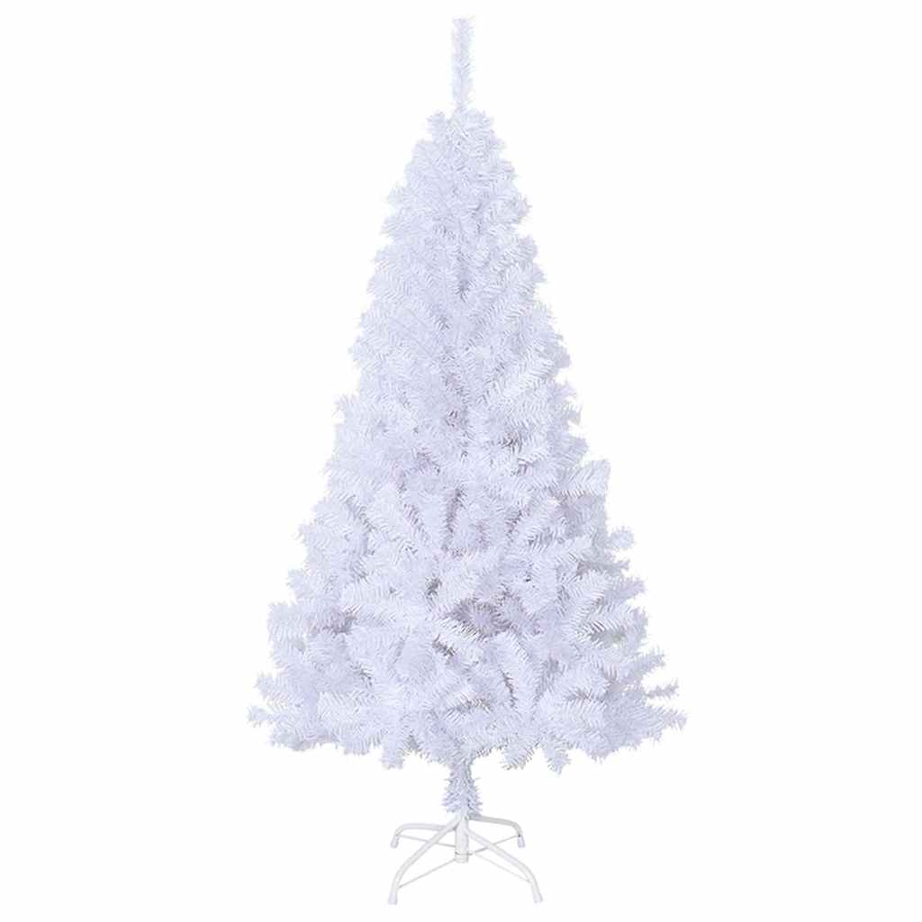 kunstigt juletræ med tykke grene 150 cm PVC hvid
