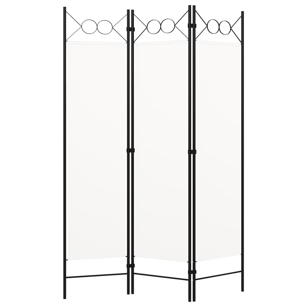 3-panels rumdeler 120 x 180 cm hvid