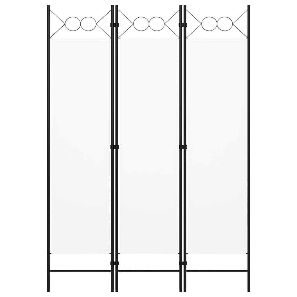 3-panels rumdeler 120 x 180 cm hvid