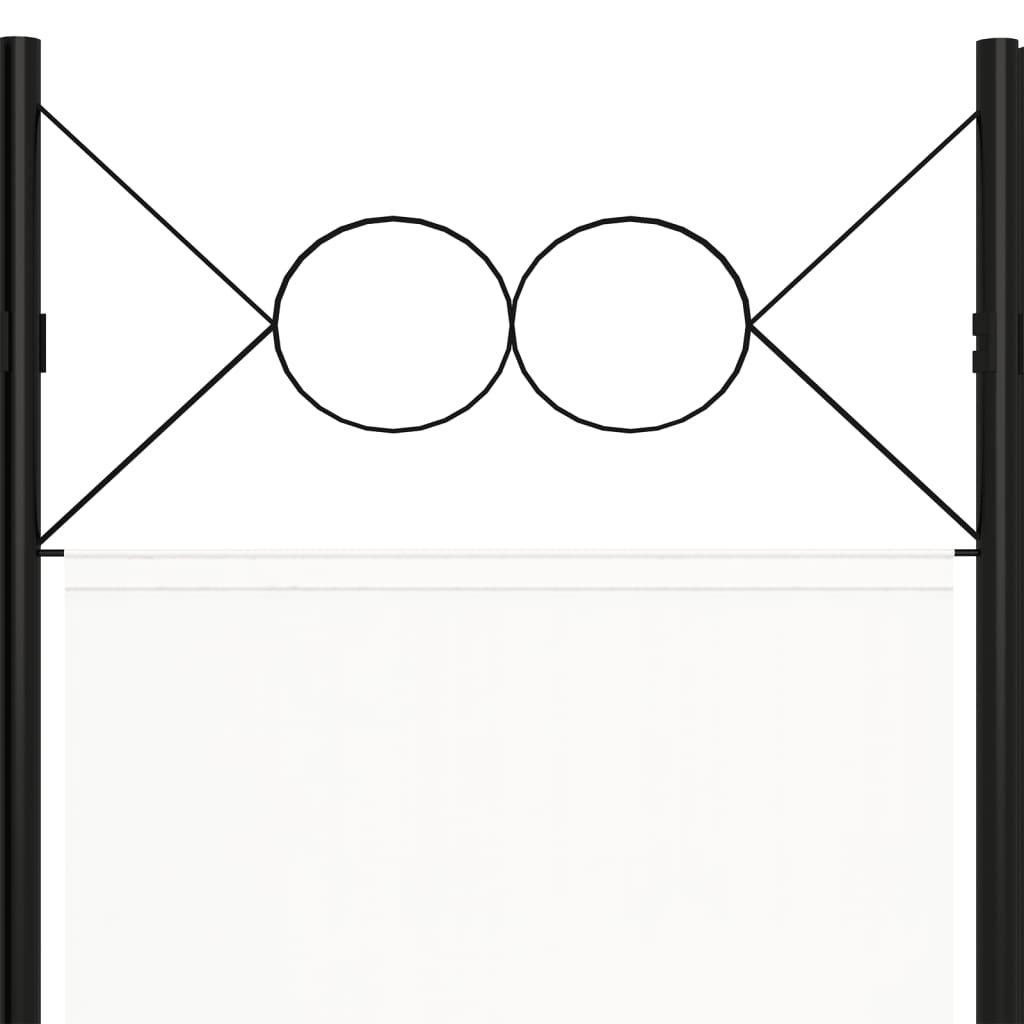 3-panels rumdeler 120 x 180 cm hvid