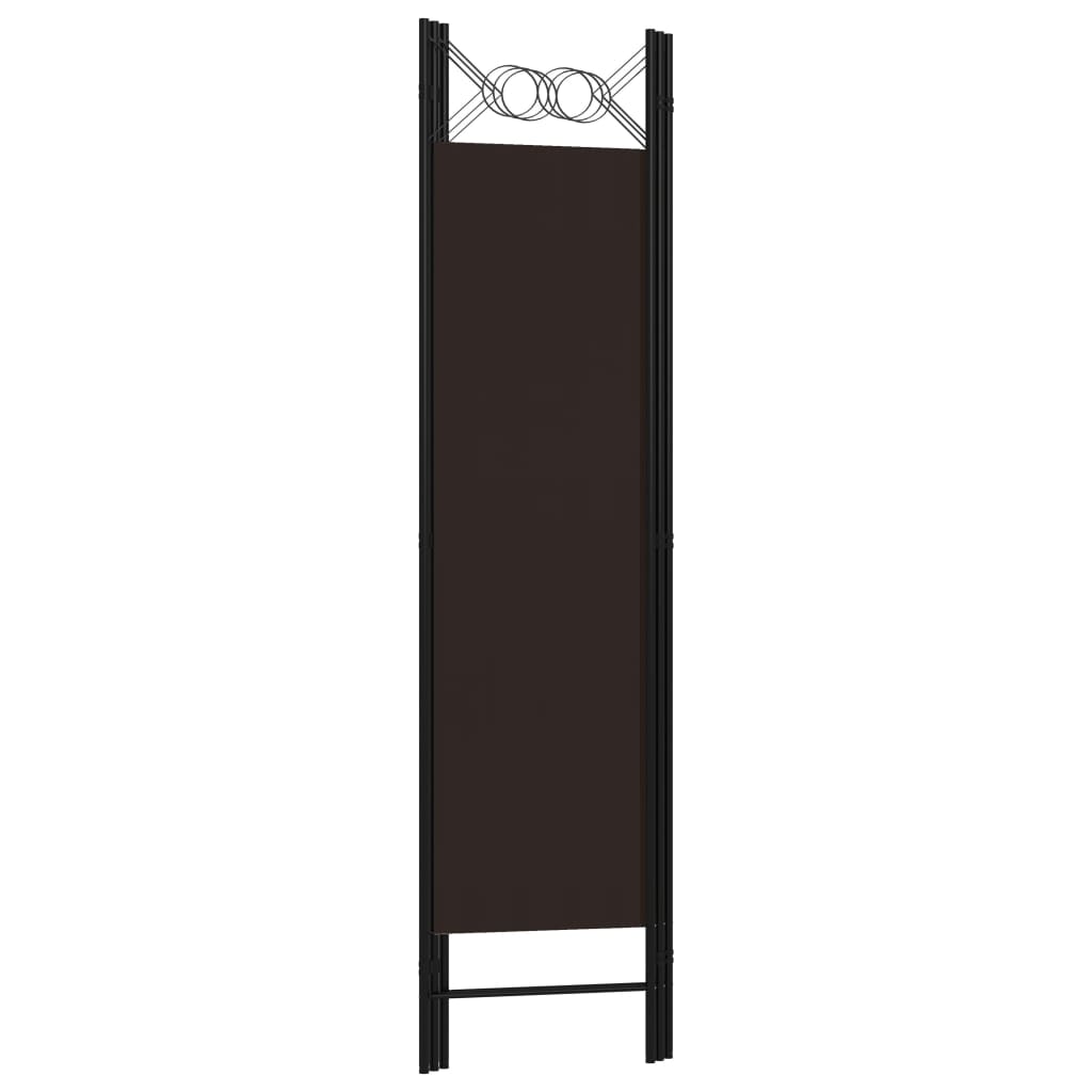 3-panels rumdeler 120x180 cm brun