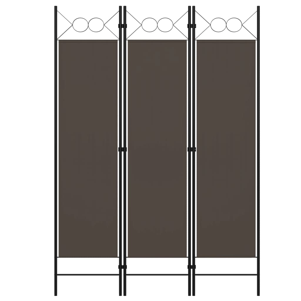 3-panels rumdeler 120x180 cm antracitgrå