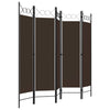 5-panels rumdeler 200x180 cm brun