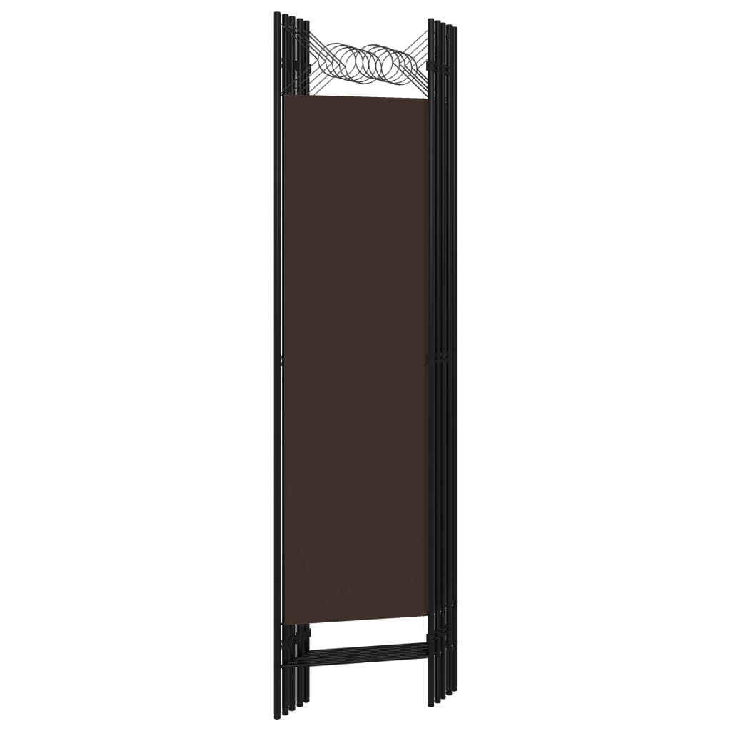 5-panels rumdeler 200x180 cm brun