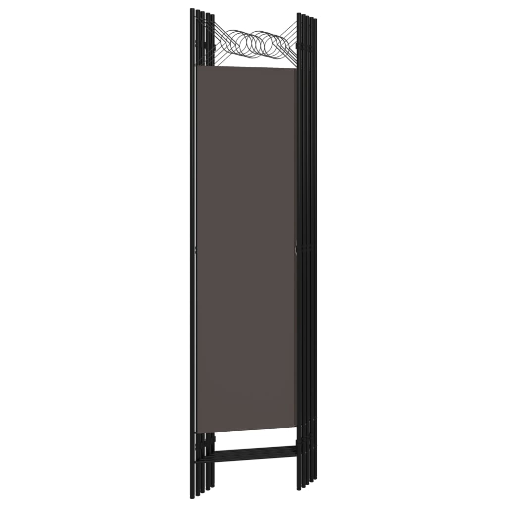 5-panels rumdeler 200x180 cm antracitgrå