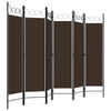 6-panels rumdeler 240x180 cm brun