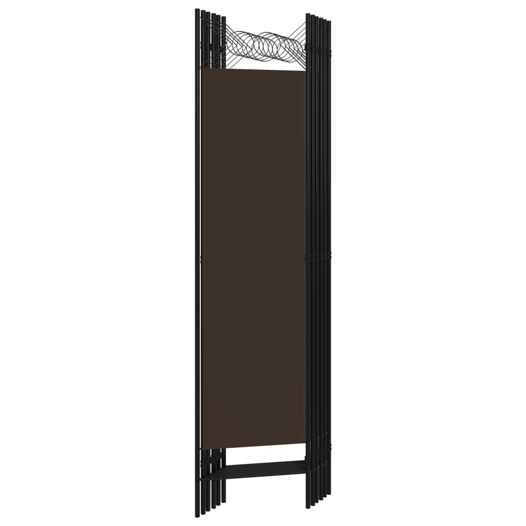 6-panels rumdeler 240x180 cm brun