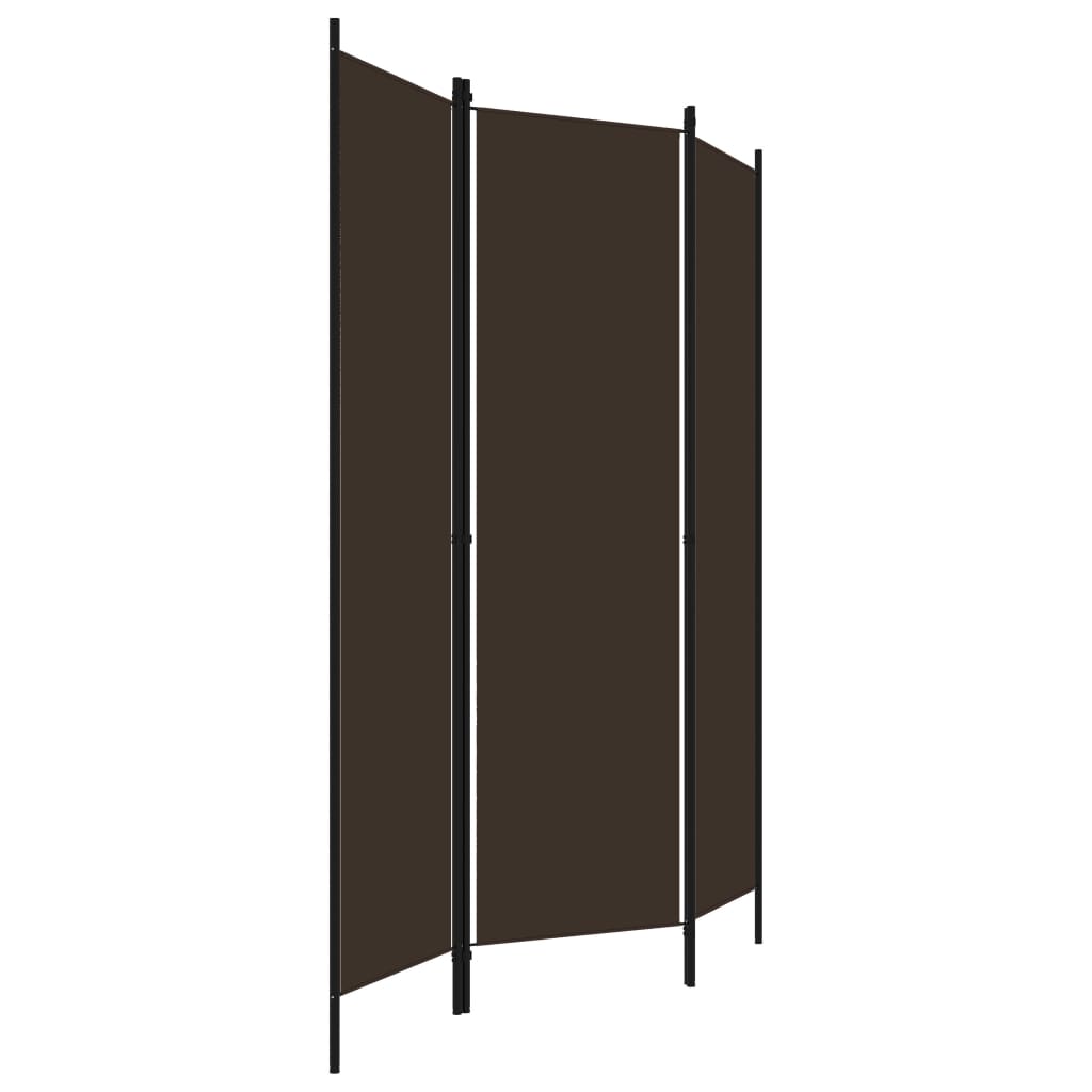 3-panels rumdeler 150 x 180 cm brun