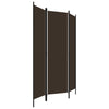 3-panels rumdeler 150 x 180 cm brun