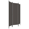3-panels rumdeler 150 x 180 cm antracitgrå