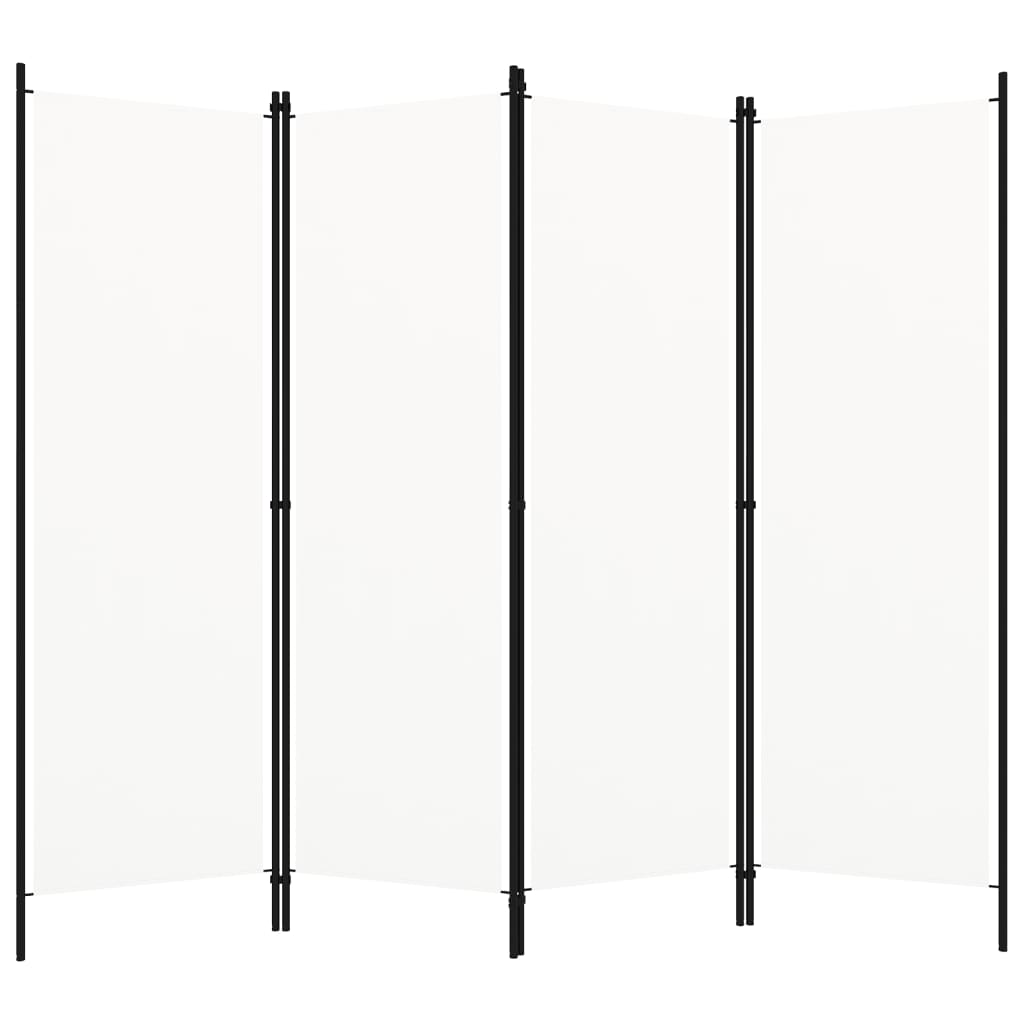 4-panels rumdeler 200 x 180 cm hvid