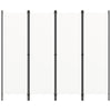 4-panels rumdeler 200 x 180 cm hvid