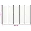 5-panels rumdeler 250 x 180 cm hvid