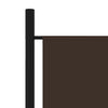 5-panels rumdeler 250 x 180 cm brun