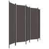5-panels rumdeler 250 x 180 cm antracitgrå