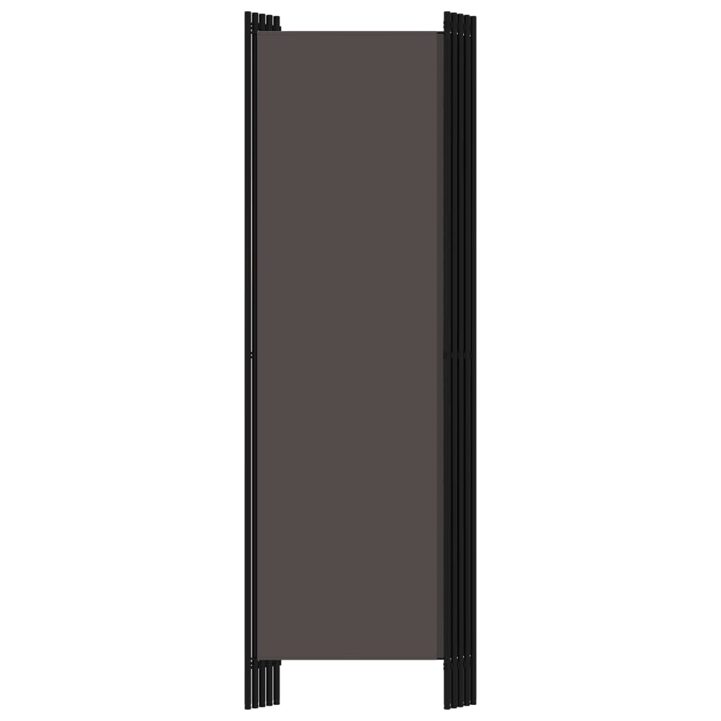 5-panels rumdeler 250 x 180 cm antracitgrå